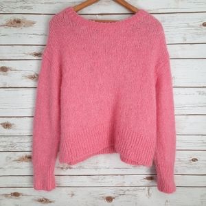 H&M Pink alpaca knit sweater